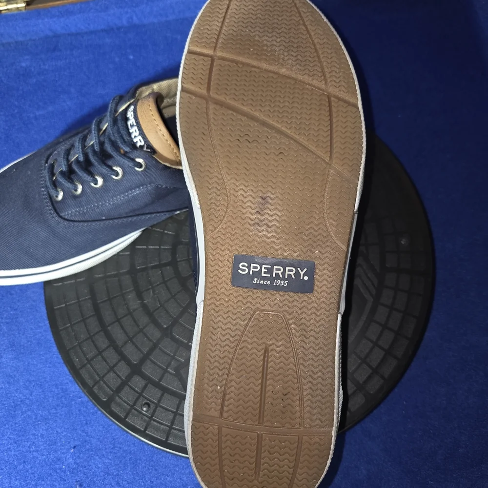 Men's Sperry Top-Siders #STS14134 Navy Blue Boat Sneakers, Sz. 10.5-US, 44-EU